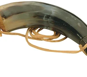 Traditions A1252 Authentic Powder Horn  with Sling and Wood Cap