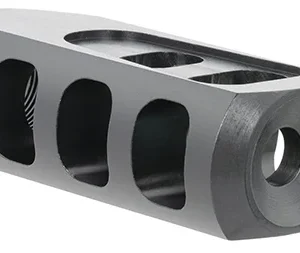 TacFire  Tanker Muzzle Brake  Black Oxide Steel with 5/8"-24 tpi Threads 2.76" OAL 1.37" Diameter for 308 Win