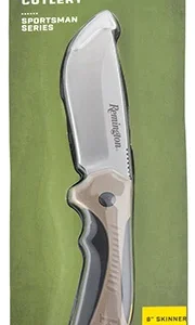 Remington Accessories 15675 Sportsman  Fixed Skinner 8Cr13MoV SS Blade Black/Tan GRN Handle Includes Sheath