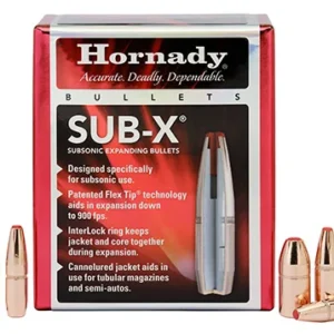 Hornady 3503 Sub-X  35 Cal 250 gr Subsonic eXpanding 100 Per Box/ 15 Case
