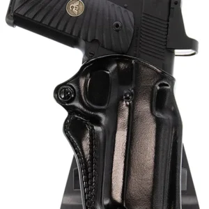 Galco SM2212RB Speed Master 2.0 OWB Black Leather Paddle Fits 1911 Fits 5" Barrel Right Hand
