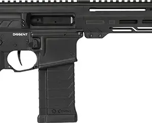 CMMG 54AA847AB Dissent  5.7x28mm 32+1 6.50", Black Cerakote Rec, OEM Grip, Picatinny Buffer Adapter, Zeroed Drop-In Single Stage Trigger
