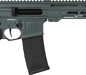 CMMG 30A0E33-CG Dissent  300 Blackout 30+1 6.50", Charcoal Green Cerakote Rec, OEM Grip, Picatinny Buffer Adapter, Zeroed Drop-In Single Stage Trigger
