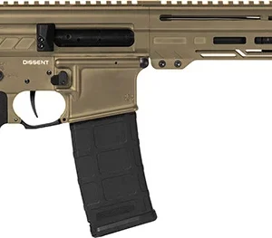CMMG 30A0E33-CT Dissent  300 Blackout 30+1 6.50", Coyote Tan Cerakote Rec, OEM Grip, Picatinny Buffer Adapter, Zeroed Drop-In Single Stage Trigger