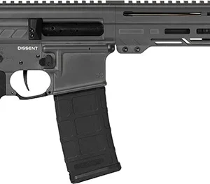 CMMG 30A0E33-TNG Dissent  300 Blackout 30+1 6.50", Tungsten Gray Cerakote Rec, OEM Grip, Picatinny Buffer Adapter, Zeroed Drop-In Single Stage Trigger