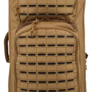 Advance Warrior Solutions FR36RBPBL/GR Frame  36" L Backpack with Side Handle, Tan Polyester for Tactical Rifle, Molle Front
