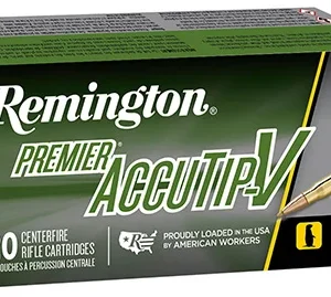 Remington Ammunition 21202 Premier Accutip-V 224 Valkyrie 60 gr AccuTip V Boat Tail 20 Per Box/ 10 Case