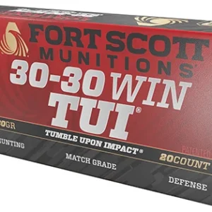 Fort Scott Munitions 3030130SCV Tumble Upon Impact (TUI) Rifle 30-30 Win 130 gr Solid Copper Spun 20 Per Box/ 25 Case
