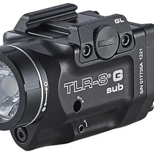 Streamlight 69431 TRL-8 G Sub Gun Light with Green Laser  Black Anodized 500 Lumens White LED Glock 43X MOS/48 MOS/43X/48 with Rail