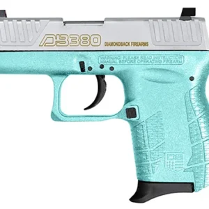 Diamondback DB0100E092 DB380 Gen4 Micro-Compact Frame 380 ACP 6+1, 2.80" Stainless Steel Barrel, Nickel Boron Serrated Stainless Steel Slide, Mint Polymer Frame w/Beavertail & Grip