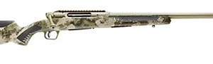 Savage Arms 58028 Impulse Big Game 7mm PRC 2+1 22" Threaded, Hazel Green Cerakote Barrel/Rec, Woodland Camo Fixed AccuStock with AccuFit, Includes Detachable Box Mag