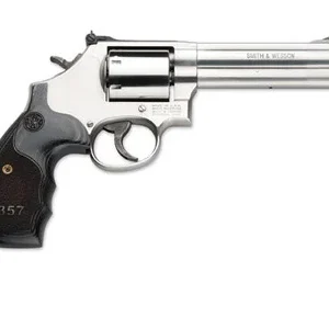 SMITH AND WESSON 357MAG SER 357M/38S 5" SS/LAM