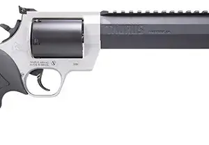 Taurus 2500085RH Raging Hunter  Large Frame 500 S&W Mag 5rd 8.38" Matte Black Ported/Target Crown Barrel, Matte Black Oxide Cylinder, Matte Stainless Steel Frame, Black Rubber Grip