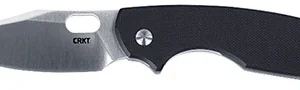 CRKT 5321 Pilar IV 3.09" Folding Plain Satin D2 Steel Blade/Black/SS G10/SS Handle Includes Pocket Clip