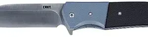 CRKT 6880 Ignitor  3.48" Folding Drop Point Plain Satin 8Cr13MoV SS Blade/ Blue/Black G10 Handle Includes Pocket Clip