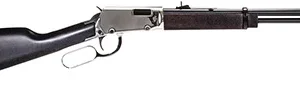 Rossi RL22181WDNI Rio Bravo  22 LR 15+1 18" Polished Black Barrel, Nickel Rec, Black Hardwood Furniture