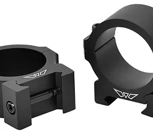 Warne V613M Horizontal Rings Vapor Matte Black 30mm Low 0 MOA