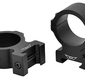 Warne V615M Horizontal Rings Vapor Matte Black 30mm High 0 MOA