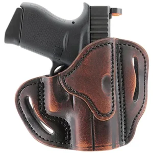 1791 Gunleather ORBHCVTGR BHC Optic Ready OWB Compact Vintage Leather Belt Slide Compatible w/Glock 43/Sig P365 Right Hand
