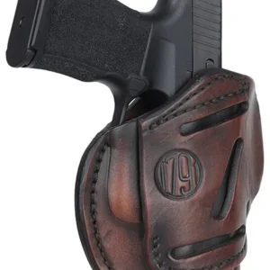 1791 Gunleather 3WH2VTGA 3-Way  IWB/OWB Size 02 Vintage Leather Belt Loop Fits Ruger LCP Fits S&W Bodyguard Fits Glock 42 Ambidextrous Hand