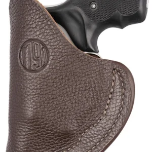 1791 Gunleather FCD2BRWL Fair Chase  IWB Size 02 Brown Leather Deer Hide Belt Clip Fits Ruger LCR Left Hand