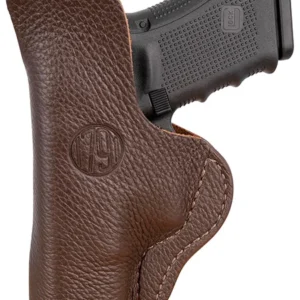 1791 Gunleather FCD4BRWL Fair Chase  IWB Size 04 Brown Leather Deer Hide Belt Clip Fits Glock 17/19 Left Hand