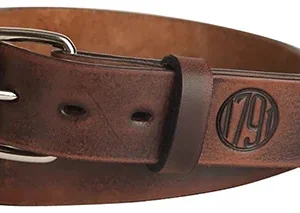 1791 Gunleather BLT013236VTGA 01 Gun Belt Vintage Leather 32/36 1.50" Wide Buckle Closure