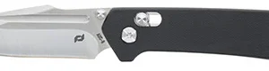 Schrade 1182620 Divergent  3.06" Folding Modified Drop Point Plain Satin AUS-8A SS Blade 4.31" Black G10 Handle