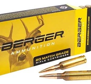 Berger Bullets 31070 Target Rifle 6.5 Creedmoor 156 gr Hybrid 20 Per Box/ 10 Case