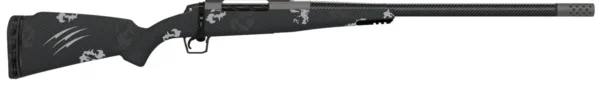 Fierce Firearms ROG65PRC24GP Carbon Rogue  Full Size 6.5 PRC 3+1 24" Hand Lapped/Match Grade Threaded Barrel, Glacier Cerakote Steel Receiver, Phantom Camo Fierce Rogue Carbon Fiber Stock