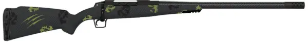 Fierce Firearms TROG300PRC24BF CT Rogue  300 PRC 3+1 24" Carbon Fiber Barrel, Black Cerakote Titanium Rec, Forest Camo Rogue Stock