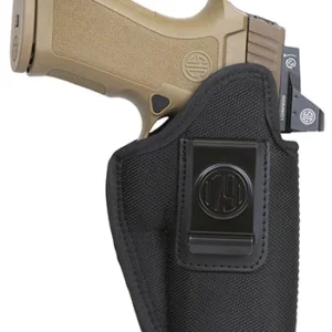 1791 Gunleather PNIWB5BLKR Premium Nylon  IWB Size 05 Black Ballistic Nylon Belt Clip Right Hand