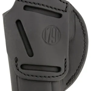 1791 Gunleather 3WH6SBLA 3-Way  IWB/OWB Size 06 Black Leather Belt Loop Fits Beretta 92 Fits Walther PPQ Fits Sig P320 Ambidextrous Hand