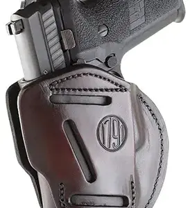 1791 Gunleather 3WH6SBRA 3-Way  IWB/OWB Size 06 Signature Brown Leather Belt Loop Fits Beretta 92 Fits Walther PPQ Fits Sig P320 Ambidextrous Hand
