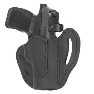 1791 Gunleather ORBHCMAXSBLR BHC MAX Optic Ready OWB Compact Stealth Black Leather Belt Slide Compatible w/Sig P365 XL/Glock 48 Right Hand