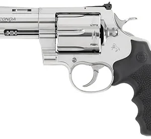 Colt Mfg ANACONDASP4RTS Anaconda  44 Mag 6 Shot 4.25" Stainless Barrel, Cylinder & Frame, Black Hogue Rubber w/Finger Grooves Grip