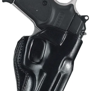Galco SG858B Stinger  OWB Black Leather Belt Slide Fits S&W M&P .380 Shield EZ Fits 3-3.30" Barrel Right Hand