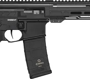 CMMG 94A6867AB Dissent MK4 9mm Luger 33+1 6.50", Black, Picatinny Brace Adapter, 5.50" M-LOK Handguard, Left Side Charging Handle, Zeroed Linear Comp, Zeroed Drop-In Single Stage Trigger