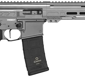 CMMG 94A6867TNG Dissent MK4 9mm Luger 33+1 6.50", Tungsten Gray Rec, Picatinny Brace Adapter, 5.50" M-LOK Handguard, Left Side Charging Handle, Zeroed Linear Comp, Zeroed Drop-In Single Stage Trigger
