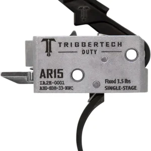 TriggerTech AH0SDB33NNC Duty  Curved Trigger Single-Stage 3.50 lbs Draw Weight Fits AR-15
