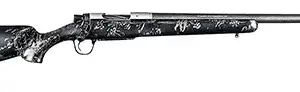 Christensen Arms 8010632800 Ridgeline FFT TI 7mm PRC 3+1 22" Carbon Fiber Threaded Barrel, Stainless Titanium Rec, Black with Gray Accents Stock