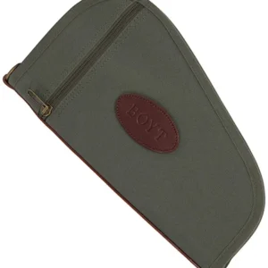Boyt Harness PP41OD Heart-Shaped Pistol Case OD Green Canvas Holds Handgun