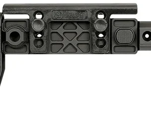 Midwest Industries MIAKALPHAFS Alpha Folding Stock Black Synthetic Side Folding Stock with Adjustable Cheekrest, Compatible w/ 1913 Picatinny Rail Adapter for AK-Platform
