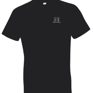 Hornady Gear 30123 Fueled By Hornady  Black Cotton, Short Sleeve Semi-Fitted Large