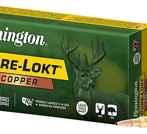 Remington Ammunition R27856 Core-Lokt Copper 243 Win 85 gr Copper Hollow Point 20 Per Box/ 10 Case