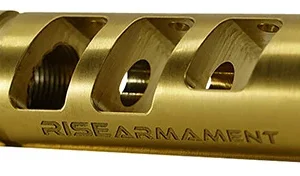 Rise Armament RA701223TIN RA-701  Gold Nitride Titanium with 1/2"-28 tpi Threads for 22 Cal