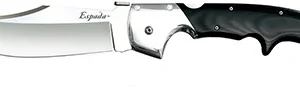 Cold Steel CS62MA Espada  XL 7.50" Folding Clip Point Plain S35VN SS Blade/9.25" Black w/Polished Bolsters G10 Handle Includes Belt Clip