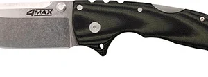 Cold Steel CS62RMA 4-Max Elite 4" Folding Drop Point Stonewashed S35VN SS Blade/6" Black G10 Handle Includes Belt Clip