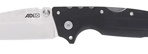 Cold Steel CS28DE AD-10  4" Folding Tanto Plain Stonewashed S35VN SS Blade/Black Scales G10 Handle Includes Belt Clip