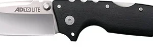 Cold Steel CSFLAD10 AD-10  3.5" Folding Drop Point Plain Stonewashed S35VN SS Blade/Black GFN Handle Includes Belt Clip
